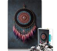 Adult Jigsaws 1000 Pieces Difficult Dream Catcher Oil Painting 1000 Pieces for Adults,Educational Games Wall Decoration Unique Birthday And Xmas Gifts (size 38x26cm)
