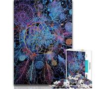 Adult Jigsaws 1000 Pieces Difficult Dream Catcher Oil Painting Puzzles,for Educational Game Challenge Toy Deal As Gifts for The Whole Family 38x26cm