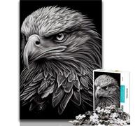 Adult Jigsaws 1000 Pieces Difficult Eagle Drawn Teenager Jigsaw,Stress Reliever Staycation Kill Time Wishlist with Santa Claus (size 75x50cm)