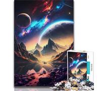 Adult Jigsaws 1000 Pieces Difficult Extraterrestrial Oasis Puzzles for Teenagers,is Ideal As Gifts for The Whole Family Suitable for And 14 (size 38x26cm)