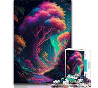 Adult Jigsaws 1000 Pieces Difficult Fairy Land Forest Adult Puzzles,is Ideal As Gifts for The Whole Family Suitable for And 14 38x26cm