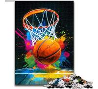 Adult Jigsaws 1000 Pieces Difficult Fantasy Basketball, Decompressing Intellectual Educational Toy Birthday Present, Gifts, Wall Art (Size 26x38cm)