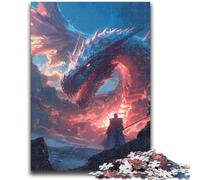 Adult Jigsaws 1000 Pieces Difficult Fantasy Chinese Dragon 1000 Piece Jigsaw,Fun Activity for Home, Rainy Days Toys, Birthday Gifts (50x75cm)