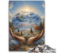 Adult Jigsaws 1000 Pieces Difficult Fantasy Earth Educational Games DIY Toys for Is Ideal As A Gift for The Whole Family 38x26cm