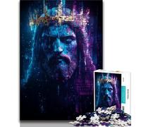 Adult Jigsaws 1000 Pieces Difficult Fantasy Jesus 1000 Piece Puzzle,is Ideal As Gifts for The Whole Family Suitable for And 14 38x26cm