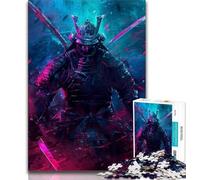 Adult Jigsaws 1000 Pieces Difficult Fantasy Ninja Warrior Adult Puzzles,Staycation Kill Time with Fully Interlocking Randomly Shaped Pieces (size 75x50cm)