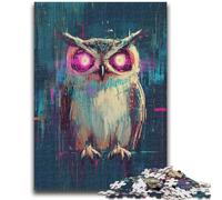 Adult Jigsaws 1000 Pieces Difficult Fantasy Owl Puzzles,for Educational Game Challenge Toy Deal As Gifts for The Whole Family (38x26cm)