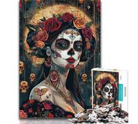 Adult Jigsaws 1000 Pieces Difficult Fantasy Skeleton,Stress Reliever Difficult Challenge Every Piece Is Unique - Challenging Family Fun Game 75x50cm