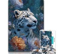 Adult Jigsaws 1000 Pieces Difficult Fantasy Snow Leopard Puzzles for Teenagers,is Ideal As Gifts for The Whole Family Suitable for And 14 (size 38x26cm)