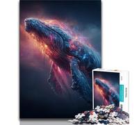 Adult Jigsaws 1000 Pieces Difficult Fantasy Whale 1000 Pieces for Adults,Educational Games Wall Decoration Unique Birthday And Xmas Gifts (size 38x26cm)
