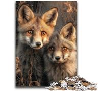 Adult Jigsaws 1000 Pieces Difficult Forest Fox for Age 14 Years And over Beautiful Design GameBeautiful Design Game Great Gift 50x75cm