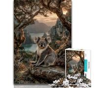 Adult Jigsaws 1000 Pieces Difficult Forest Koala,Challenging To Complete But Fun And Humorous Birthday Present,Gifts,Wall Art (75x50cm)