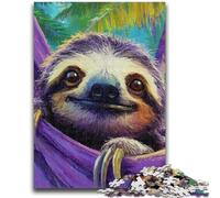 Adult Jigsaws 1000 Pieces Difficult Forest Sloth Puzzles for Teenagers,Suitable for Desktop Decoration for And Age 14 (75x50cm)