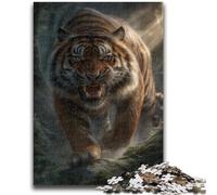 Adult Jigsaws 1000 Pieces Difficult Forest Tiger Puzzles for Teenagers,Suitable for Desktop Decoration for And Age 14 (75x50cm)