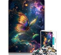 Adult Jigsaws 1000 Pieces Difficult Galaxy Butterfly, Challenging Difficult,is Ideal As Gifts for The Whole Family Suitable for And 14 38x26cm