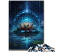 Adult Jigsaws 1000 Pieces Difficult Galaxy Fantasy Lotus Adult Jigsaw,Stress Reliever Staycation Kill Time Home Decoration Toys (26x38cm)
