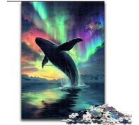 Adult Jigsaws 1000 Pieces Difficult Galaxy Whale, Challenging Difficult with Fully Interlocking Randomly Shaped Pieces (size 26x38cm)