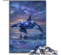 Adult Jigsaws 1000 Pieces Difficult Galaxy Whale, for Ages 14 And over Each Piece Is Unique - Fun And Challenging Game for The Whole Family Good Gift (Size 26x38cm)