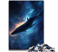 Adult Jigsaws 1000 Pieces Difficult Galaxy Whale Teenager Jigsaw,Educational Games Wall Decoration Unique Birthday And Xmas Gifts (26x38cm)
