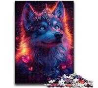 Adult Jigsaws 1000 Pieces Difficult Galaxy Wolf Teenager Jigsaw,Educational Games Wall Decoration Unique Birthday And Xmas Gifts (26x38cm)