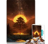 Adult Jigsaws 1000 Pieces Difficult Golden Tree of Life Puzzles for Adults,Game Toys Every Piece Is Unique - Challenging Family Fun Game (size 75x50cm)