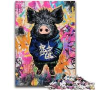 Adult Jigsaws 1000 Pieces Difficult Graffiti Art 1000 Piece Jigsaw,Learning Educational Toys Family Games Unique Birthday And Gifts (38x26cm)