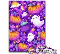 Adult Jigsaws 1000 Pieces Difficult Halloween Theme Toys Educational Games Stress Relieving Parent-child Interaction for Ages 14+ 50x75cm