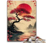 Adult Jigsaws 1000 Pieces Difficult Japanese Style Landscape 1000 Piece Puzzle,is Ideal As Gifts for The Whole Family Suitable for And 14 (50x75cm)