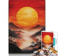 Adult Jigsaws 1000 Pieces Difficult Japanese Style Landscape Adult Puzzles,Staycation Kill Time with Fully Interlocking Randomly Shaped Pieces (size 38x26cm)