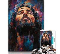 Adult Jigsaws 1000 Pieces Difficult Jesus Adult Puzzles,Stress Reliever Difficult Challenge Secret Santa Gifts 26x38cm