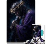 Adult Jigsaws 1000 Pieces Difficult Jesus,Challenging To Complete But Fun And Humorous Birthday Present,Gifts,Wall Art (38x26cm)