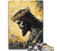 Adult Jigsaws 1000 Pieces Difficult Jesus Teenager Puzzles,Stress Reliever Difficult Challenge Secret Santa Gifts (26x38cm)