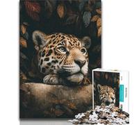 Adult Jigsaws 1000 Pieces Difficult Jungle Cheetah 1000 Pieces for Adults,Stress Reliever Staycation Kill Time Parent-child Interaction (size 38x26cm)