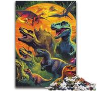 Adult Jigsaws 1000 Pieces Difficult Jungle Dinosaur for Age 14+ Educational Games For Adults And Teenagers Artwork Gift 50x75cm