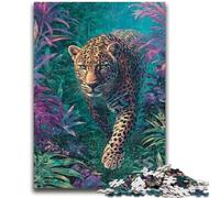 Adult Jigsaws 1000 Pieces Difficult Jungle Leopard Help The Brain Exercise Addictive Toys to Cultivate Patience Suitable for Couples 50x75cm