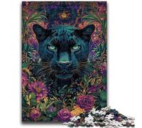 Adult Jigsaws 1000 Pieces Difficult Jungle Panther Teenager Puzzles,Stress Reliever Difficult Challenge Secret Santa Gifts (50x75cm)