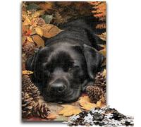 Adult Jigsaws 1000 Pieces Difficult Labrador in Autumn 1000 Piece Jigsaw,Learning Educational Toys Family Games Unique Birthday And Gifts (38x26cm)