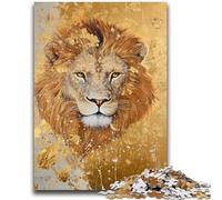 Adult Jigsaws 1000 Pieces Difficult Lion Art Help The Brain Exercise Addictive Toys to Cultivate Patience Suitable for Couples 50x75cm