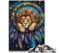 Adult Jigsaws 1000 Pieces Difficult Lion Dream Catcher Stress Reliever Difficult Challenge Unique Home Decor And Gifts 26x38cm