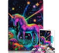 Adult Jigsaws 1000 Pieces Difficult Magic Unicorn Adult Puzzles,Stress Reliever Difficult Challenge Secret Santa Gifts 26x38cm