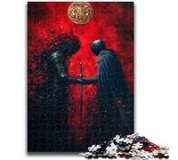 Adult Jigsaws 1000 Pieces Difficult Magical Knight Puzzles,Stress Reliever Difficult Challenge Suitable for Desktop Decoration (50x75cm)