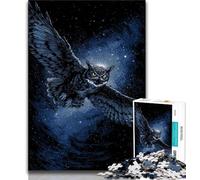 Adult Jigsaws 1000 Pieces Difficult Magical Owl Adult Puzzles,Stress Reliever Difficult Challenge Secret Santa Gifts 26x38cm