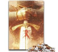 Adult Jigsaws 1000 Pieces Difficult Majestic Knight Teenager Jigsaw,Educational Games Wall Decoration Unique Birthday And Xmas Gifts (75x50cm)
