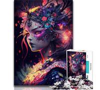 Adult Jigsaws 1000 Pieces Difficult Manga Girl Adult Puzzles,is Ideal As Gifts for The Whole Family Suitable for And 14 38x26cm