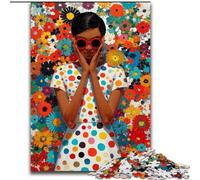 Adult Jigsaws 1000 Pieces Difficult Mary Blair-style Woman, Family Game Stress Reliever Difficult Challenge A Work of Art for Ages 14+ (Size 26x38cm)