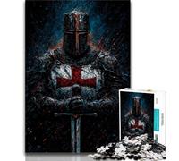 Adult Jigsaws 1000 Pieces Difficult Medieval Knight Paintings,Challenging To Complete But Fun And Humorous Birthday Present,Gifts,Wall Art (75x50cm)