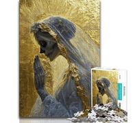 Adult Jigsaws 1000 Pieces Difficult Mexican Style Golden Skull, Challenging Difficult,is Ideal As Gifts for The Whole Family Suitable for And 14 38x26cm