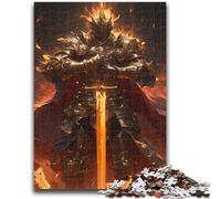 Adult Jigsaws 1000 Pieces Difficult Mighty Medieval Knight 1000 Piece Jigsaw,Fun Activity for Home, Rainy Days Toys, Birthday Gifts (50x75cm)