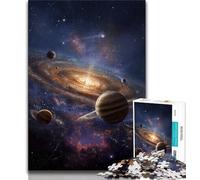 Adult Jigsaws 1000 Pieces Difficult Milky Way Universe Galaxy,Stress Reliever Difficult Challenge with Matching Poster And Trivia Sheet 38x26cm