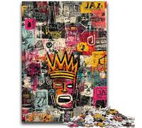 Adult Jigsaws 1000 Pieces Difficult Modern Art by Basquiat Educational Family Game Is Ideal As Gifts for The Whole Family for 14+ 26x38cm